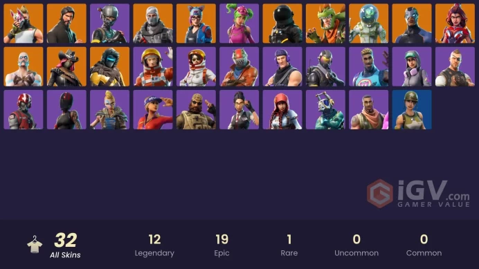 32 skins | The Reaper | Elite Agent | Take The L | Fresh | Tidy | Havoc | Snowflake | Sub Commander | Rogue Agent | Lynx | Valor | Ragnarok