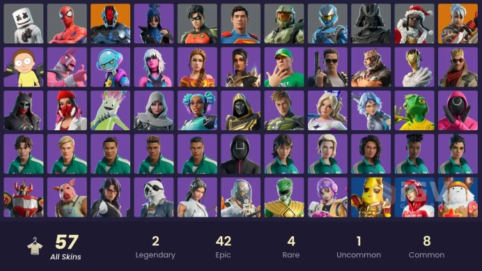  [PC/PSN/XBOX/SWITCH] 57 skins | Master Chief (Matte Black) | Ronin | The Foundation | Darth Vader Samurai | Spider-Man | UNSC Spartan |