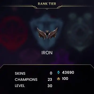 EUW | Iron 4 | New Season Season 2025 | Warranty | Full Access + Unverified | iron / hand-derank