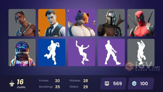 16 SKINS | TRAVIS SCOTT | ASTRO JACK | GOLD MIDAS | GEAR SPECIALIST MAYA | MANDALORIAN | DEADPOOL | SANTA DOGG | MEOWSCLES