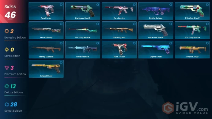 EU - LVL 94 - UNRANKED - 2 KNIVES - 4 SKINS (~11,500 VP) Genesis Arc, Prime2 Karambit, Ion Phantom, Reaver Vandal