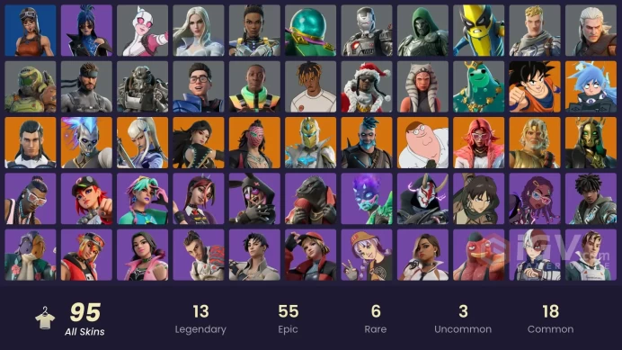 [PSN/XBOX/PC] 95 skins | Renegade Raider | Omegarok | Zeus | Son Goku | Renzo the Destroyer | Valeria | Spectra Knight | Peter Griffin | 2100 VB