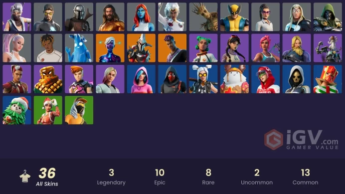  PC/XBOX 36 skins | Tony Stark | Mystique | Mandalorian | Ice Breaker | Galaxy Scout | Eternal Knight | FadeJon398