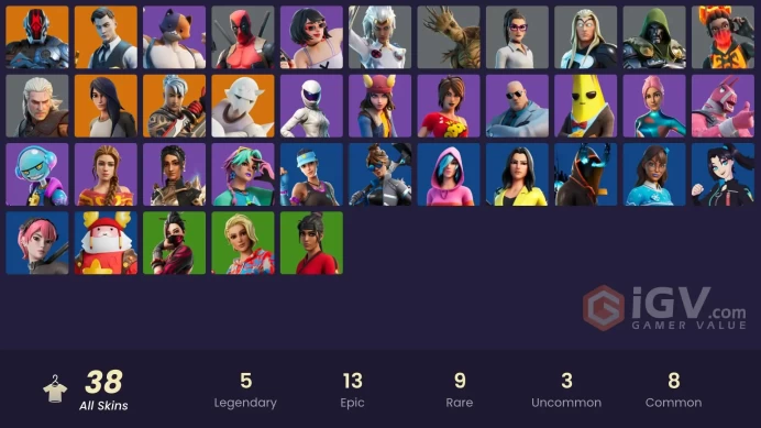[PC/PSN/XBOX] 38 skins | Heron Stance Hero | The Foundation | Ronin | Gear Specialist Maya | Midas | Snaplui138