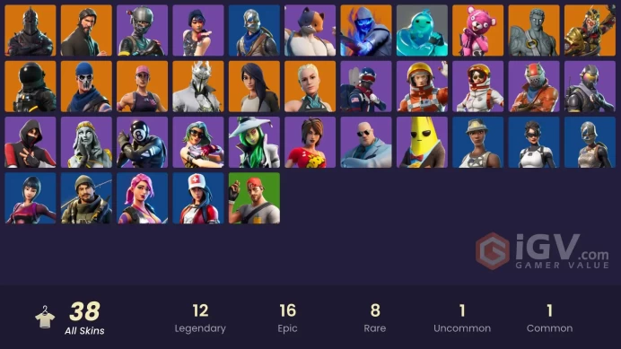[PC/PSN/XBOX/NTD] 38 SKINS | IKONIK | BLACK KNIGHT | ROGUE SPIDER KNIGHT | SCENARIO | THE REAPER | BLUE SQUIRE | ROYALE KNIGHT | ELITE AGENT