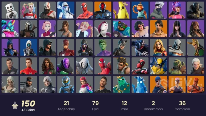 [PSN/XBOX/PC] 150 skins | OG STW | Leviathan Axe | Kratos | Naruto Uzumaki | Snake Eyes | Torin | Predator | Raz | Twyn | Alli | Hybrid | 200 VB