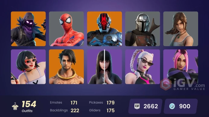[PSN/XBOX/PC] 154 skins | Subzero Cryptic | Lina Scorch | Torin | Malik | Kado Thorne | Mizuki | Hades | Zeus | The Cube Queen | Ronin | 900 VB