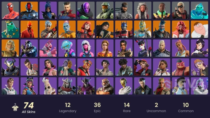 [PSN/XBOX/PC] 74 skins | Master Chief (Matte Black) | Optimus Prime | Omegarok | The Origin | Zeus | Ronin | Inferno | Valeria | Era | 900 VB