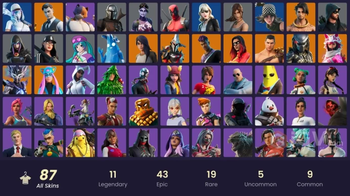 [PSN/XBOX/PC] 87 skins | Leviathan Axe | Gold Brutus | Gold Midas | Point Patroller | Pitch Patroller | Raz | Menace | Alli | Predator | 200 VB