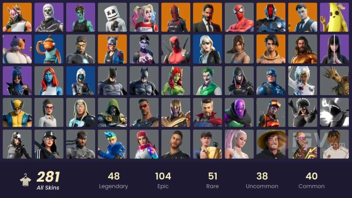 [PSN/XBOX/PC] 281 skins | OG STW | Leviathan Axe | Gold Midas | Gold Brutus | Gold Meowscles | Grind | Point Patroller | Tart Tycoon | 450 VB