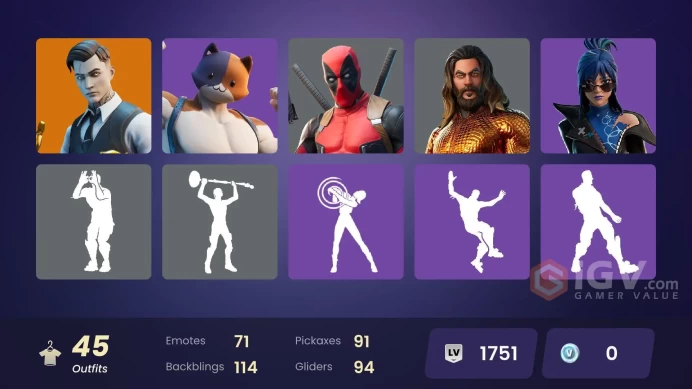 [PSN/PC] 45 Skins | Midas | Peter Griffin | Shooting Starstaff | Verve | Rage | Astroworld Cyclone | Nisha | Cerberus | Holiday Boxy | 0 VB