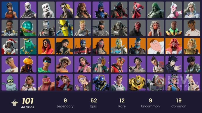 [PSN/XBOX/PC] 101 skins | Renegade Raider | Joltara | Era | Kado Thorne | Omegarok | Zeus | Spectra Knight | Peter Griffin | Valeria | 200 VB