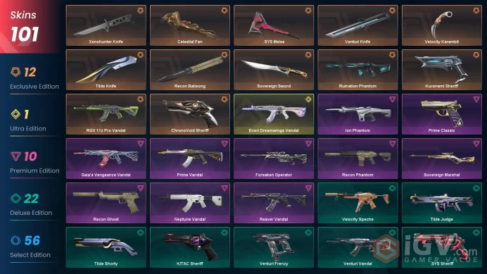 EU | 101 Skins + 8 Knives + Evori Dreamwings Vandal / RGX 11z Pro Vandal / Kuronami SheriffZka1481