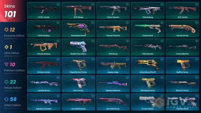 EU | 101 Skins + 8 Knives + Evori Dreamwings Vandal / RGX 11z Pro Vandal / Kuronami SheriffZka1481