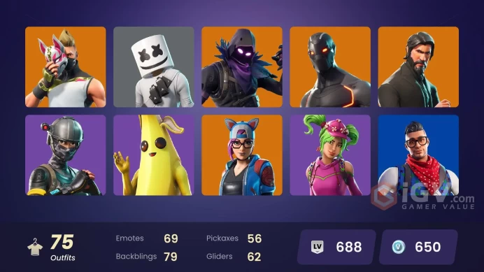 FA - [XBOX/SWITCH/PC] 75 skins | OG STW | The Reaper | Elite Agent | Vivi Chroma | Lina Scorch | Point Patroller