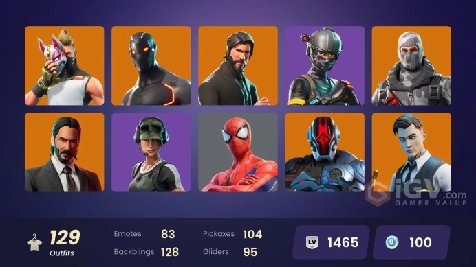 FA - [SWITCH/PC] -  129 skins | The Reaper | Elite Agent | Mako | Take The L | Rogue Agent | Trailblazer | John Wick | Havoc | 