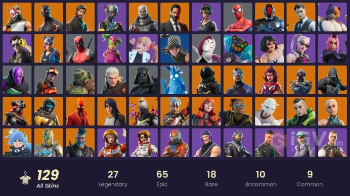 FA - [SWITCH/PC] -  129 skins | The Reaper | Elite Agent | Mako | Take The L | Rogue Agent | Trailblazer | John Wick | Havoc | 