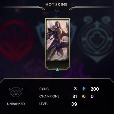 [EUW SERVER] Unranked Smurf Account ◈ UNRANKED ◈ lvl 30 + ◈10 Unranked Games NOT PLAYED ◈ FULL ACCESS ◈ EUROPE WEST ◈ 24/7 Live service