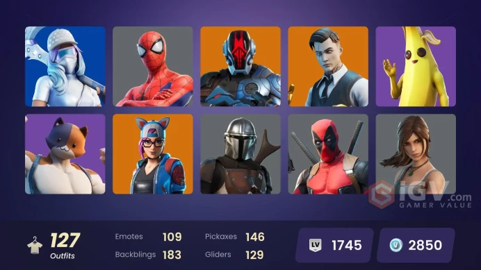 [ALL PLATFORMS]-123 Skin-Cole-Trinity Trooper-Lara Croft-Party Diva-FULL ACCESS-