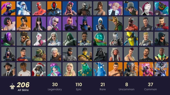 [ALL PLATFORMS] 206 Skin | Naruto Uzumaki | Sultura | Galaxia | Nezumi | Optimus Prime | Kymera | Son Goku | Mizuki | The Cube Queen | 