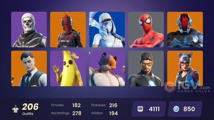 [PSN/XBOX/PC] 206 skins | OG STW | Gold Meowscles | Gold Brutus | Gold Midas | Sultura | The Mummy | Lina Scorch | Zeus | The Ice King | 850 VB