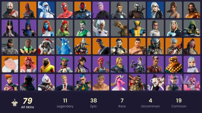 [PSN/XBOX/PC] 79 skins | Leviathan Axe | Kratos | Red Knight | Menace | Predator | The Foundation | Ronin | Valeria | Midas Rex | 200 VB