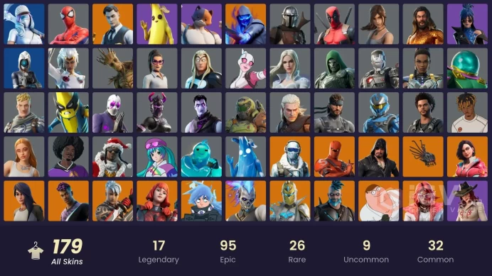 [PSN/XBOX/PC] 179 skins | Gold Midas | Subzero Cryptic | Sultura | Point Patroller | Cloud Striker | Valeria | Rox | Fusion | Fade | 800 VB