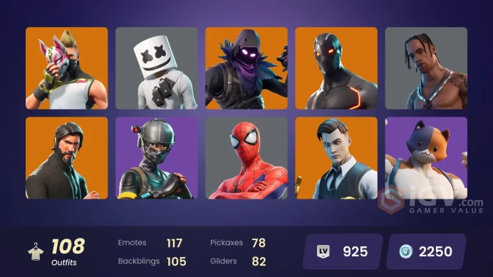 [PC/XBOX/NINTENDO] 108 skins | | The Reaper | Neo Versa | Elite Agent | Travis Scott | Astro Jack | Rogue Agent | Strong Guard GG105