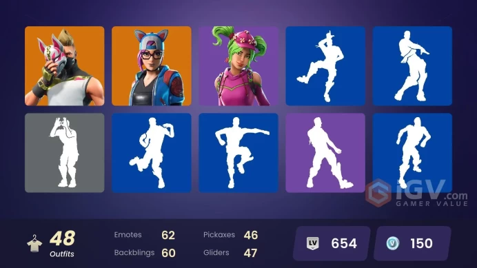 48 SKINS | TAKE THE L | BUS BANNER | BUNNY BRAWLER | RUST LORD | FROST BROKER | GRAVEHEART | RABBIT RAIDER | SPACE ARIANA GRANDE | CUDDLEPOOL