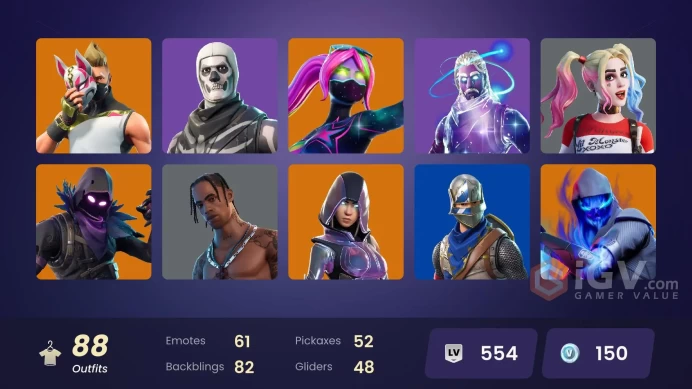 PC/PSN/Xbox/Nintendo 87 skins | OG STW | Galaxy | Travis Scott | Glow | Blue Squire | Royale Knight | Astro Jack | Master Chief | Fusion | Fade