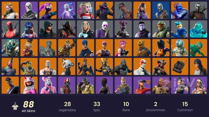 PC/PSN/Xbox/Nintendo 87 skins | OG STW | Galaxy | Travis Scott | Glow | Blue Squire | Royale Knight | Astro Jack | Master Chief | Fusion | Fade