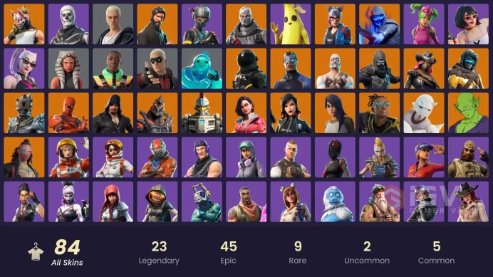 PC/PSN/Xbox/Nintendo 83 skins | The Reaper | Elite Agent | Havoc | Subzero Cryptic | Sub Commander | Blackheart | Sentinel | Enforcer | Da8