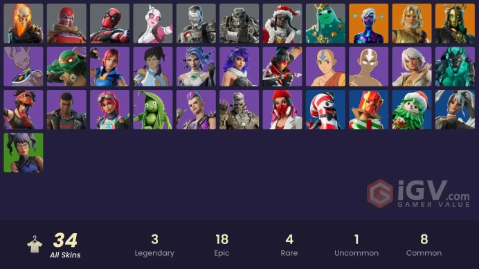 170$ SPENT PC 34 skins | Ice Breaker | Immortal Form | Galaxy Scout | Zeus | Magmatic PoseidonZka431