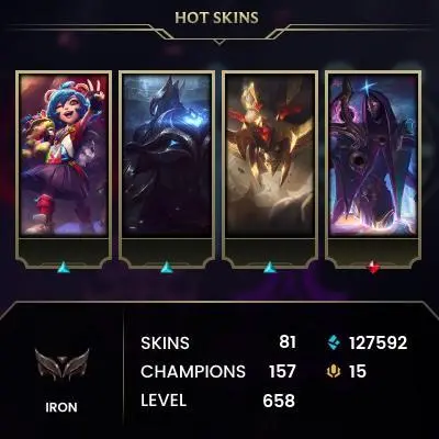 [3in1] LEAGUE OF LEGENDS | 658 level | 81 skins | Full access | Warranty | 2 Gifts 