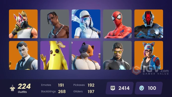 PC 182 skins | OG STW | Travis Scott | Catalyst | Gear Specialist Maya | Ronin | The Visitor | Lynx | Kado Thorne | Omegarok