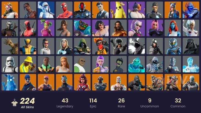 PC 182 skins | OG STW | Travis Scott | Catalyst | Gear Specialist Maya | Ronin | The Visitor | Lynx | Kado Thorne | Omegarok