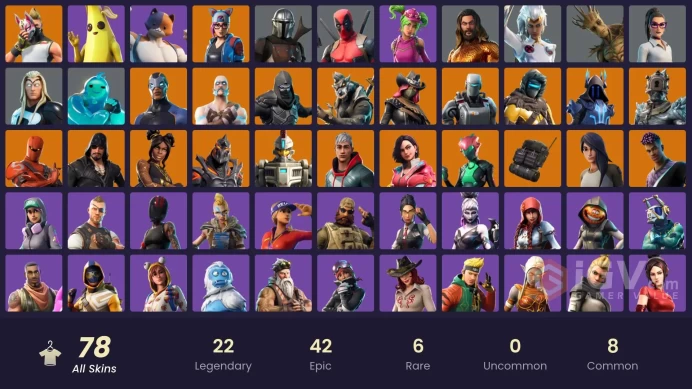 70$SPENT/[PC/XBOX/NINTENDO] 78 skins | Jules | Peely | Mandalorian | Catalyst | Luxe (Gold Clothing) | Vendetta (Stage 5)Zka494