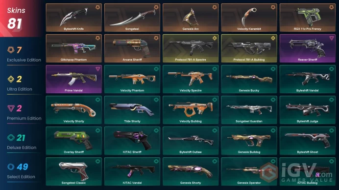 EU 81 skin / Arcane Sheriff / Protocol 781-A Bulldog / Protocol 781-A Spectre / 4 Knifesmssh1451