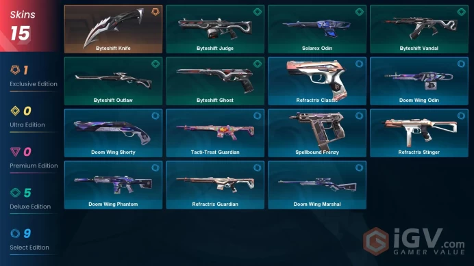 EU 15 skins / Byteshift Knifemssh1459