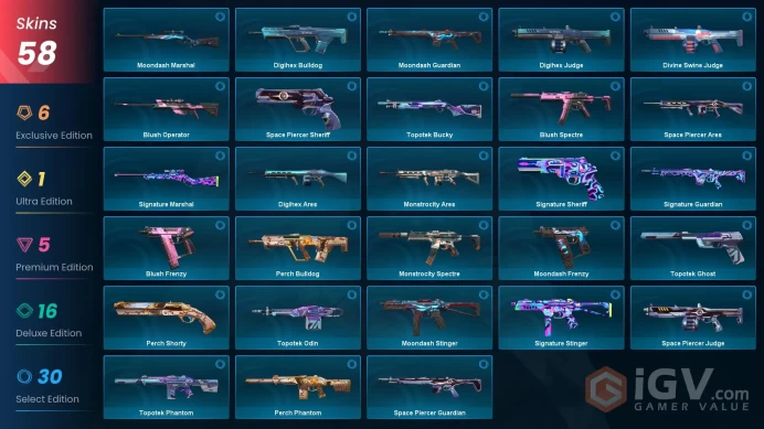 EU | Xenohunter Knife, Evori Dreamwings Vandal, Ion Vandal, Reaver Vandal, Recon Balisong, Neo Frontier Sheriff, Reaver Phantom, Araxys Operator
