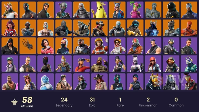 FA - [PSN/XBOX/SWITCH/PC] 58 skins | The Reaper | Elite Agent | Sub Commander | Rogue Agent | Take The L | Mako