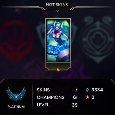 EUW // HANDMADE // PLATINUM 4 // FULL ACCESS // MAIL CHANGEABLE // TRUSTFULL SELLER // +25 LP GAIN // 0-8 SKINS // 20-60 CHAMPS