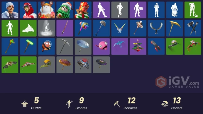 [PSN/XBOX/PC] 5 skins | Winterfest Bushranger | Arctic Adeline | Sled Ready Guff | Blizzard Bomber | Holiday Boxy | Lunar Hyperjet | 1100 VB