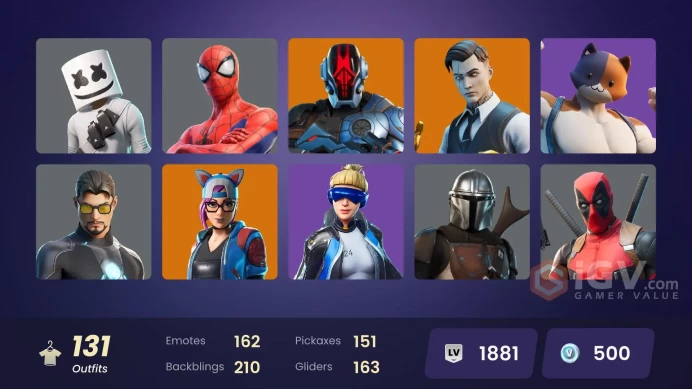 [PSN/XBOX/PC] 131 skins | OG STW | Neo Versa | Gold Midas | Wingman | Prodigy | Sultura | Carbon Commando | Point Patroller | Fixer | 500 VB