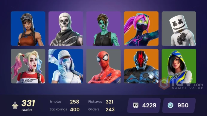 [ALL PLATFORMS]-317 Skin-343 Pickaxes-243 Emotes-235 Gliders-130K V-B Spend-Leviathan Axe-Renegade Raider--FNCS 3:1 Champion-Championship Aura