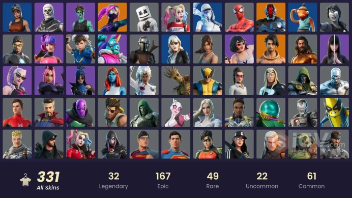[ALL PLATFORMS]-317 Skin-343 Pickaxes-243 Emotes-235 Gliders-130K V-B Spend-Leviathan Axe-Renegade Raider--FNCS 3:1 Champion-Championship Aura