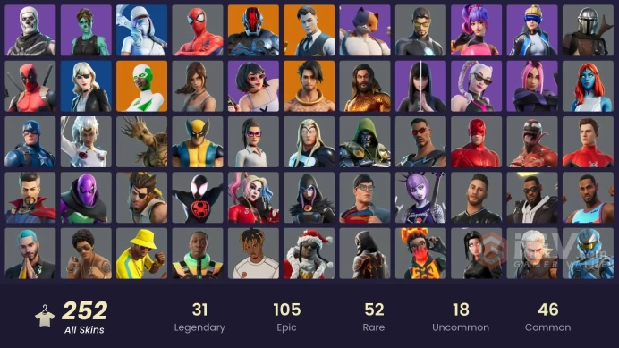 [PSN/XBOX/PC] 252 skins | OG STW | Leviathan Axe | Neo Versa | Gold Meowscles | Gold Brutus | Gold Midas |Tart Tycoon | Unchained Ramirez |50 VB