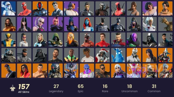 [PSN/XBOX/PC] 157 skins | Rogue Spider Knight | Gold Meowscles | Gold Brutus | Gold Midas | Malik | Torin| Era | Valeria| Joltara | Fade| 600 VB