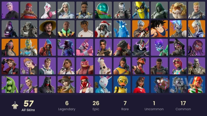 [PSN/XBOX/PC] 57 skins | Dark Skully | Son Goku | Renzo the Destroyer | Kado Thorne | Spectra Knight | Mizuki | Wastelander Magneto | 800 VB