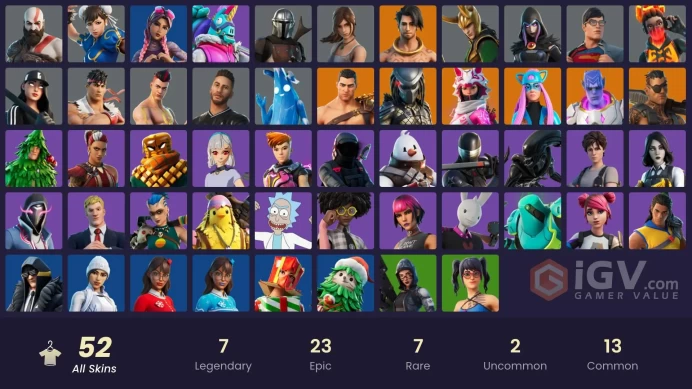 [PSN/XBOX/PC] 52 skins | Chun-Li | Kratos | Snake Eyes | Joey | Menace | Kymera | Vi | Alli | Predator |  Mandalorian | Loki Laufeyson | 300 VB